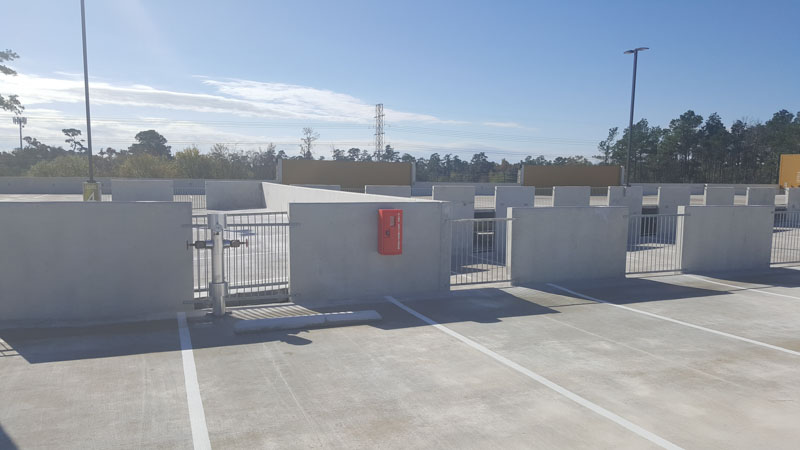 Finished Concrete Parking Lot